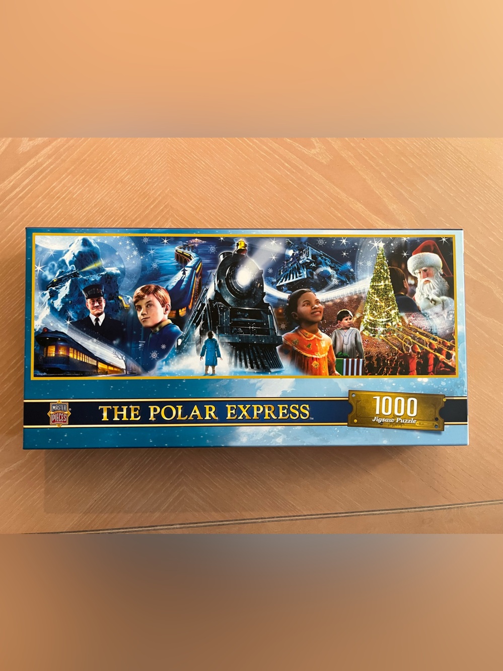 1000 piece The Polar Express panoramic jigsaw puzzle by Master Pieces.